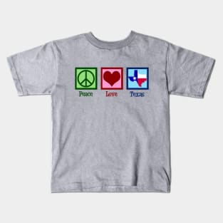 Peace Love Texas Kids T-Shirt